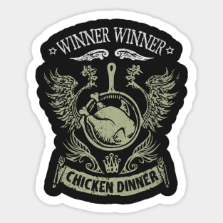 Chicken Dinner Sticker